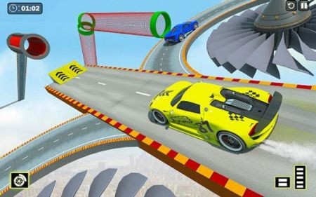 疯狂坡道赛车特技游戏最新版
